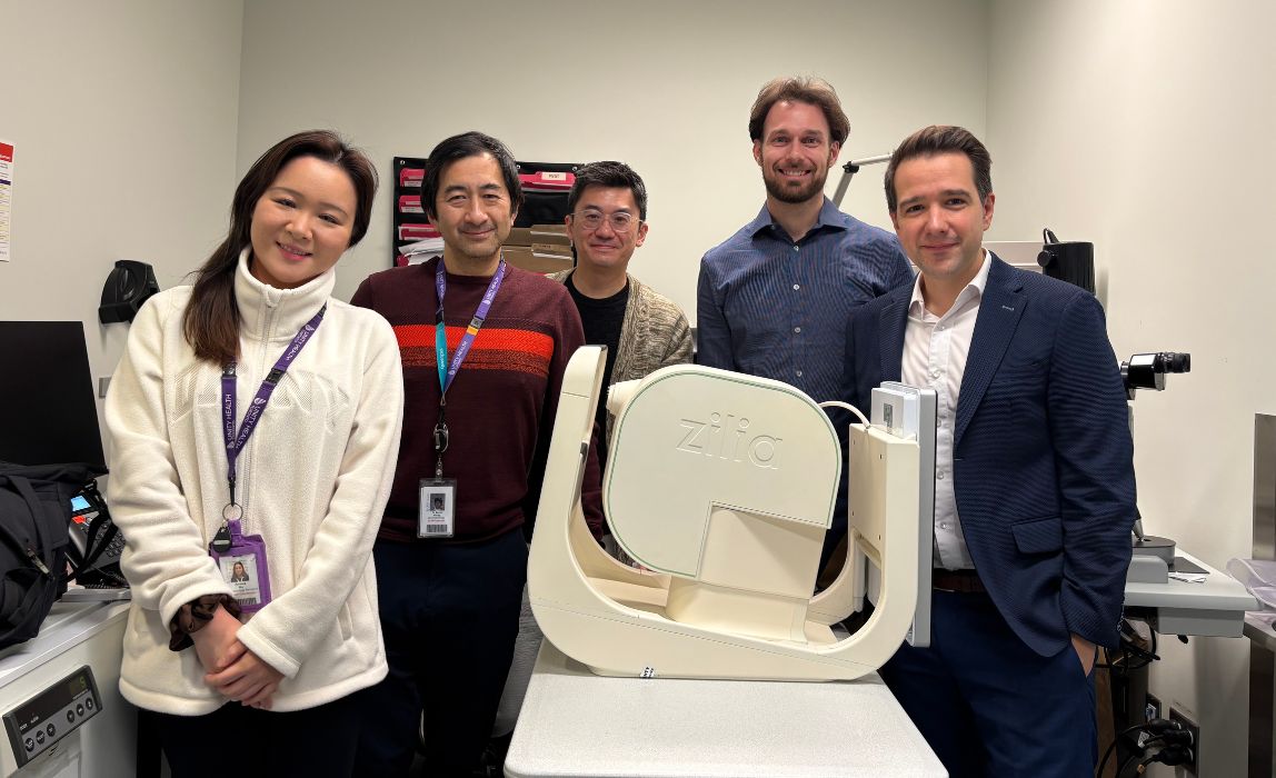 Zilia Ocular device used in retinal oxygen saturation study at Unity Health Toronto
